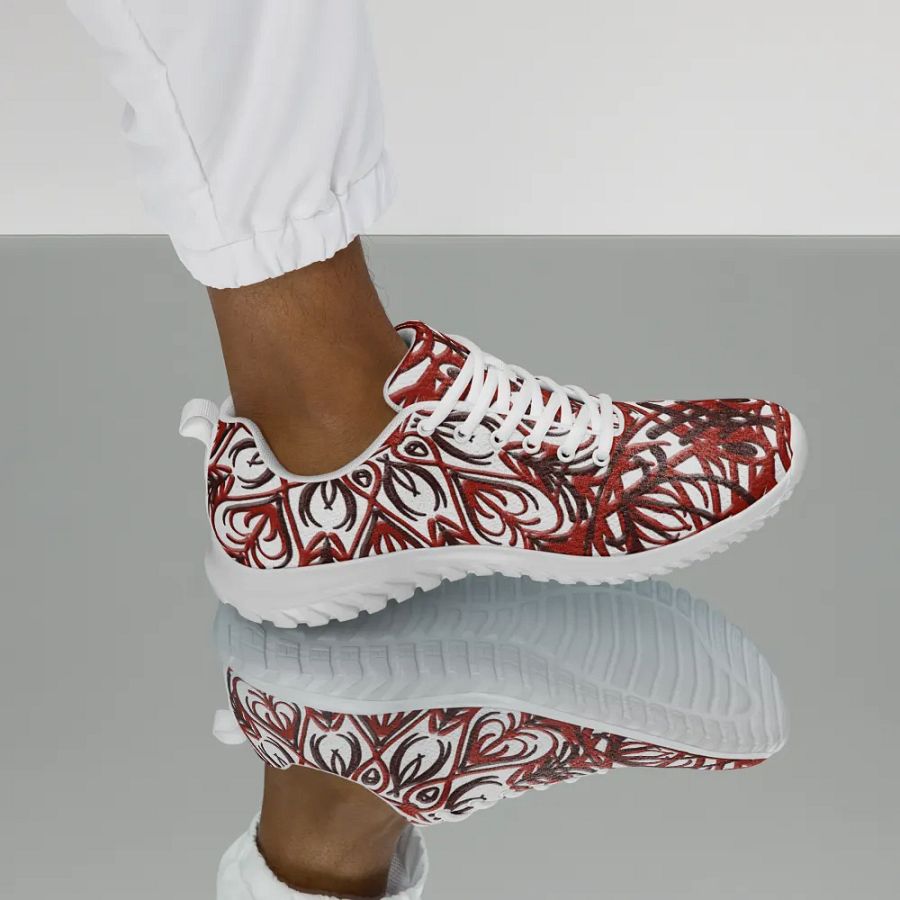 Zenith Red Swirl Men's Sneakers product image (3)