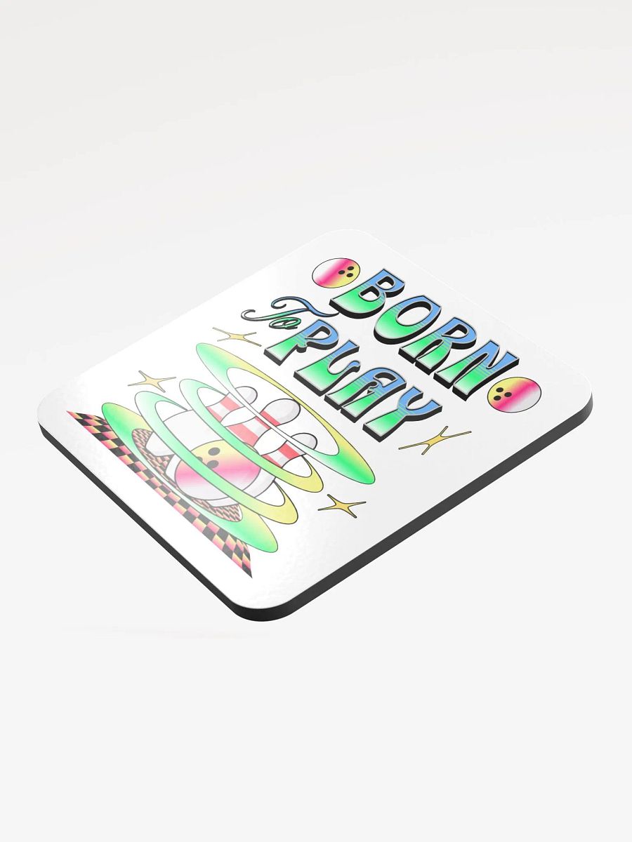 Born To Play Bowling Playful Pins Cork Coaster Set product image (3)