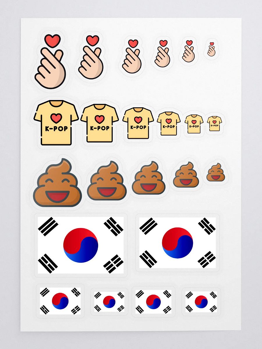 Cut Sticker Sheet with Custom Background product image (3)