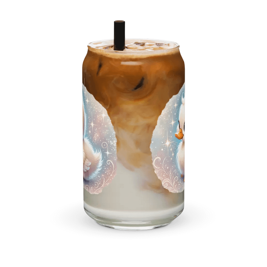 Baby Duckling Glass with Optional Bamboo Lid and Straw product image (7)