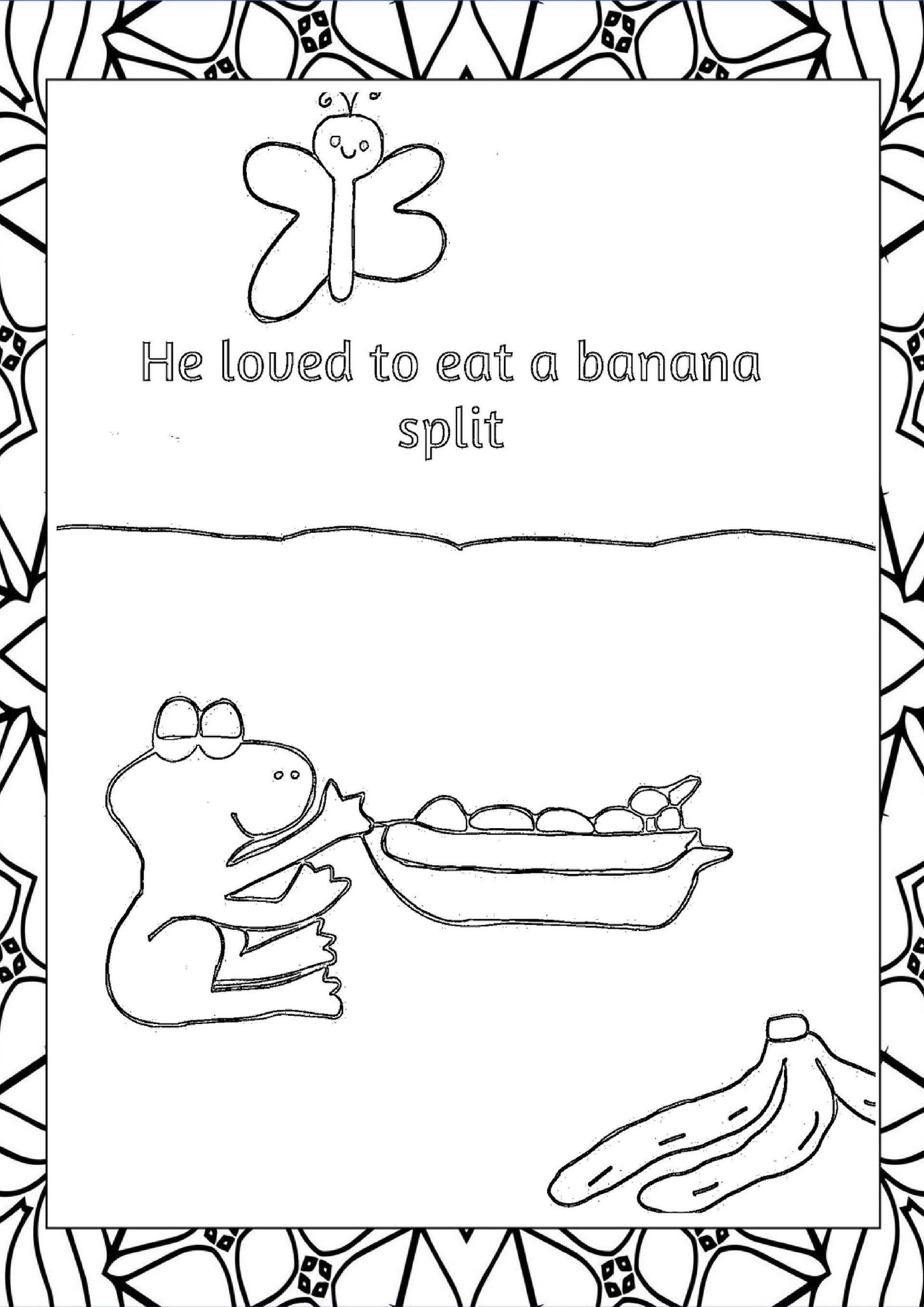 The Banana Bunny Bum Coloring Story for Kids product image (3)