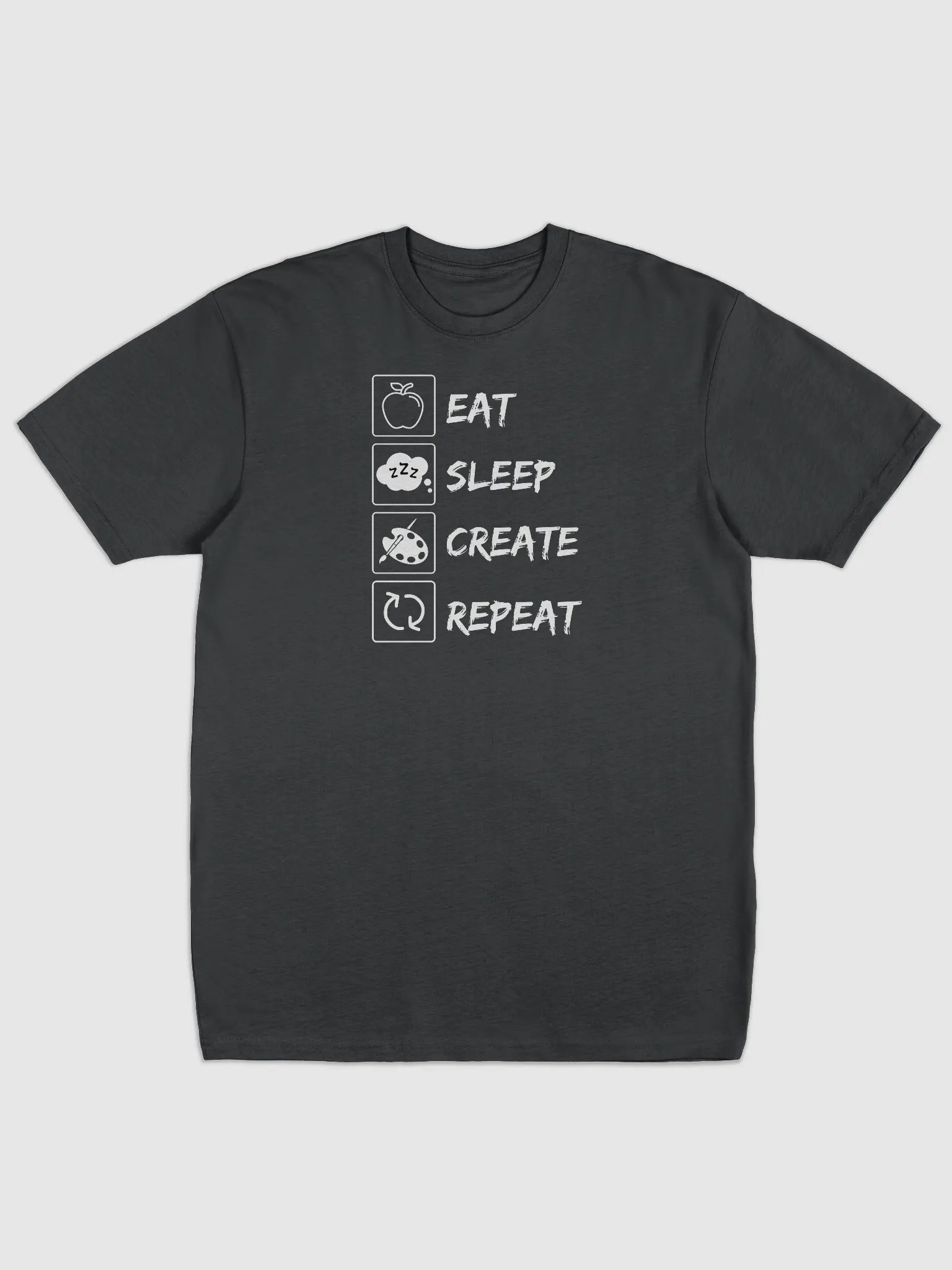 Eat, Sleep, Create, Repeat Tees | Premium Heavyweight Cotton product image (1)