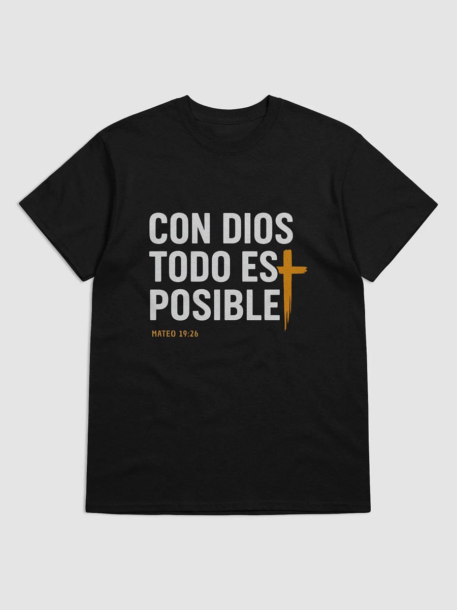 Camiseta Unisex Manga Corta | Con Dios Todo es Posible product image (7)