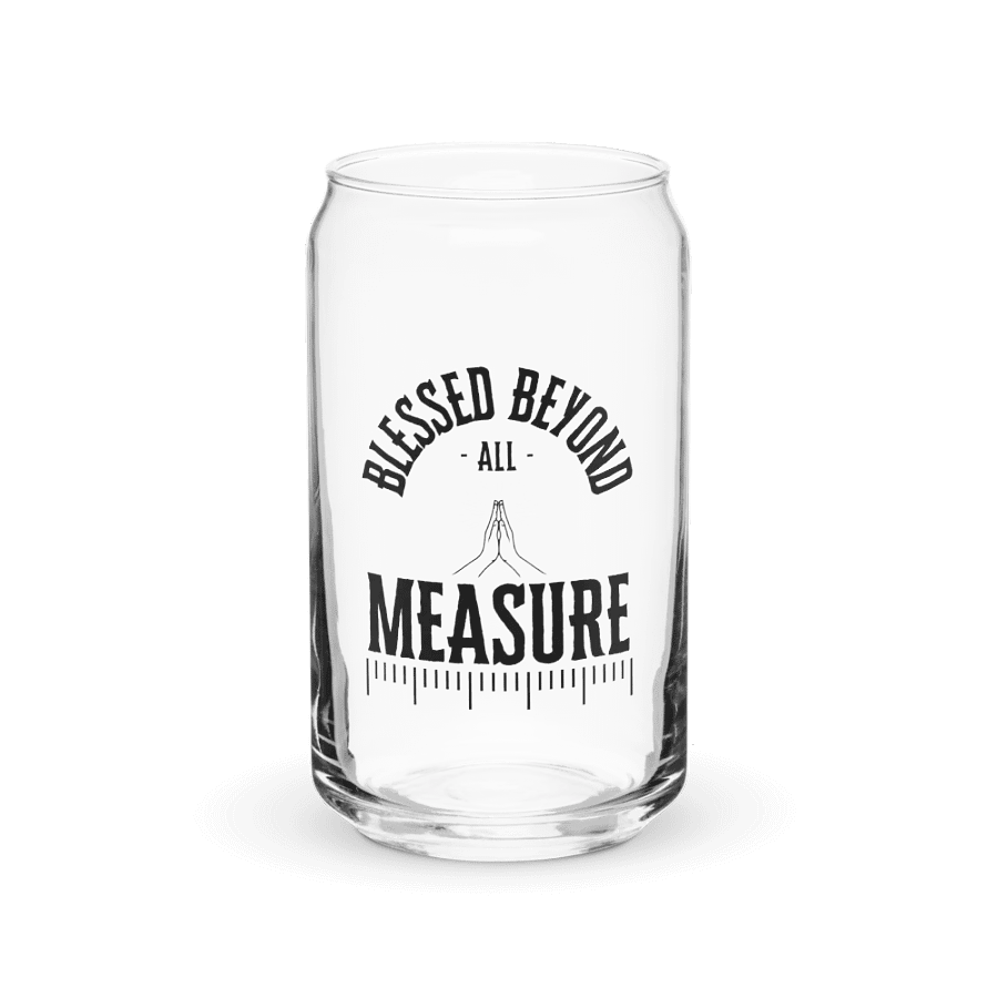 Blessed Beyond All Measure Glass Cup product image (1)