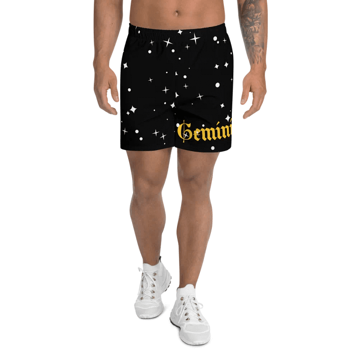 Stellar Gemini All-Over Print Athletic Long Shorts product image (1)