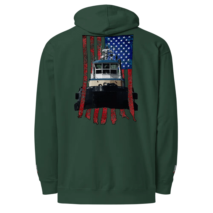 Pacific Titan & CE Flage Embroidered - Twin Anchor Front & sleeves (embroidered)Hoodies product image (1)