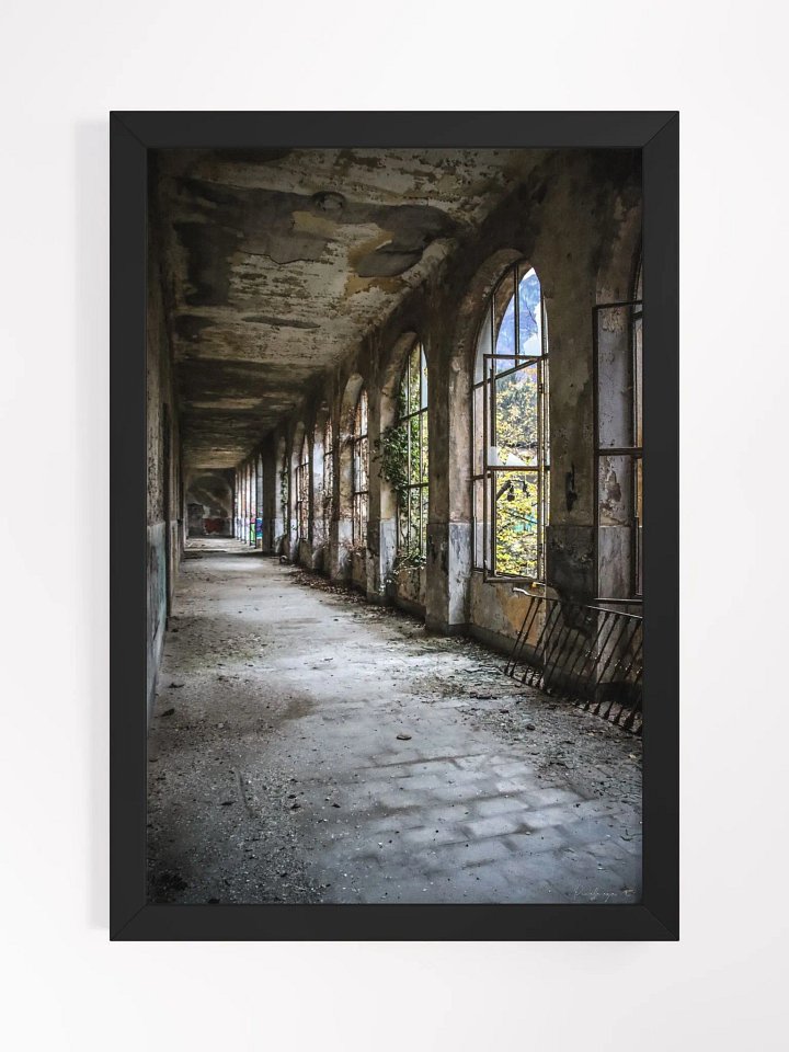 Print Fie Art - The Silent Corridor – Abandoned Arched Hallway product image (2)