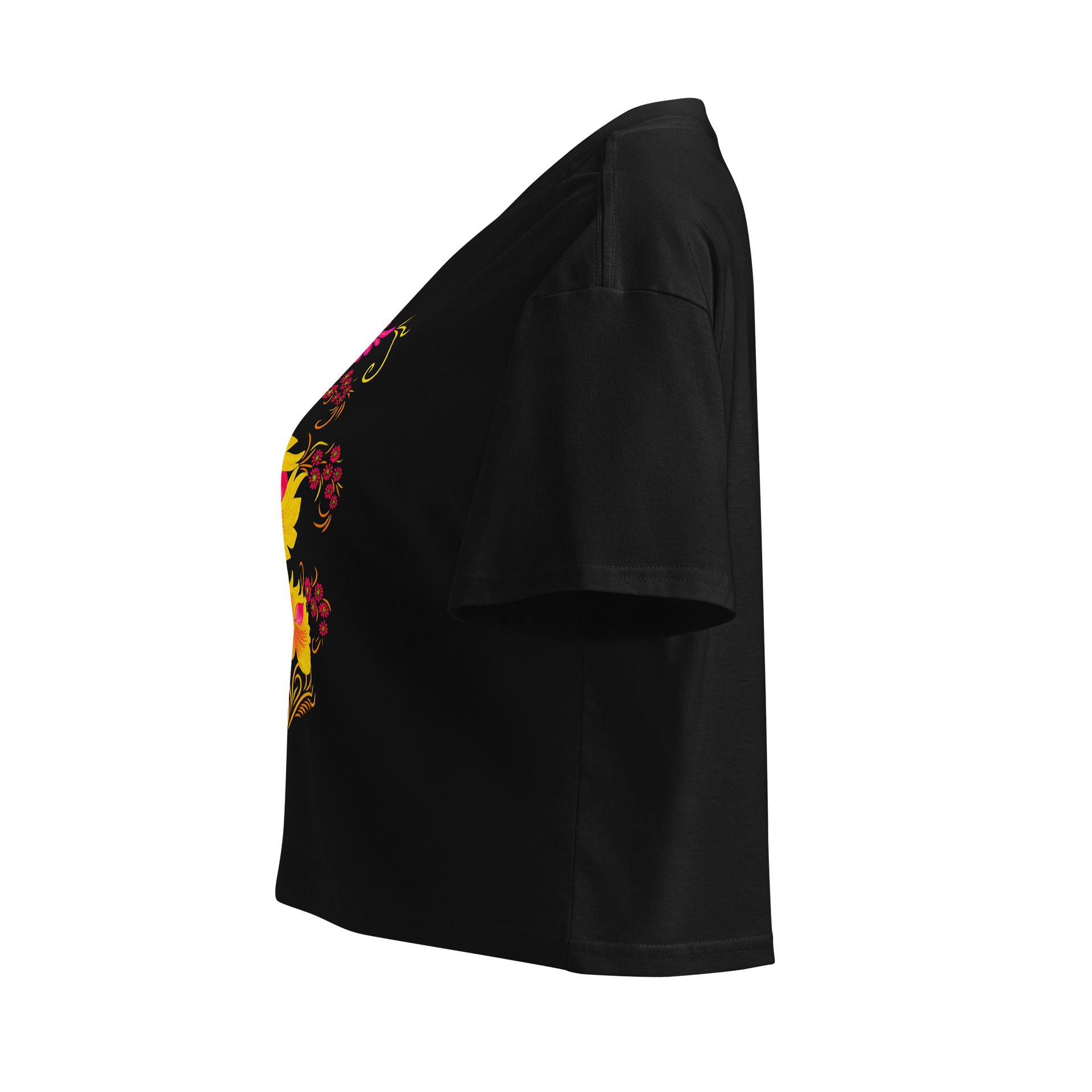 Vibrant Floral Fantasy Crop Top product image (4)