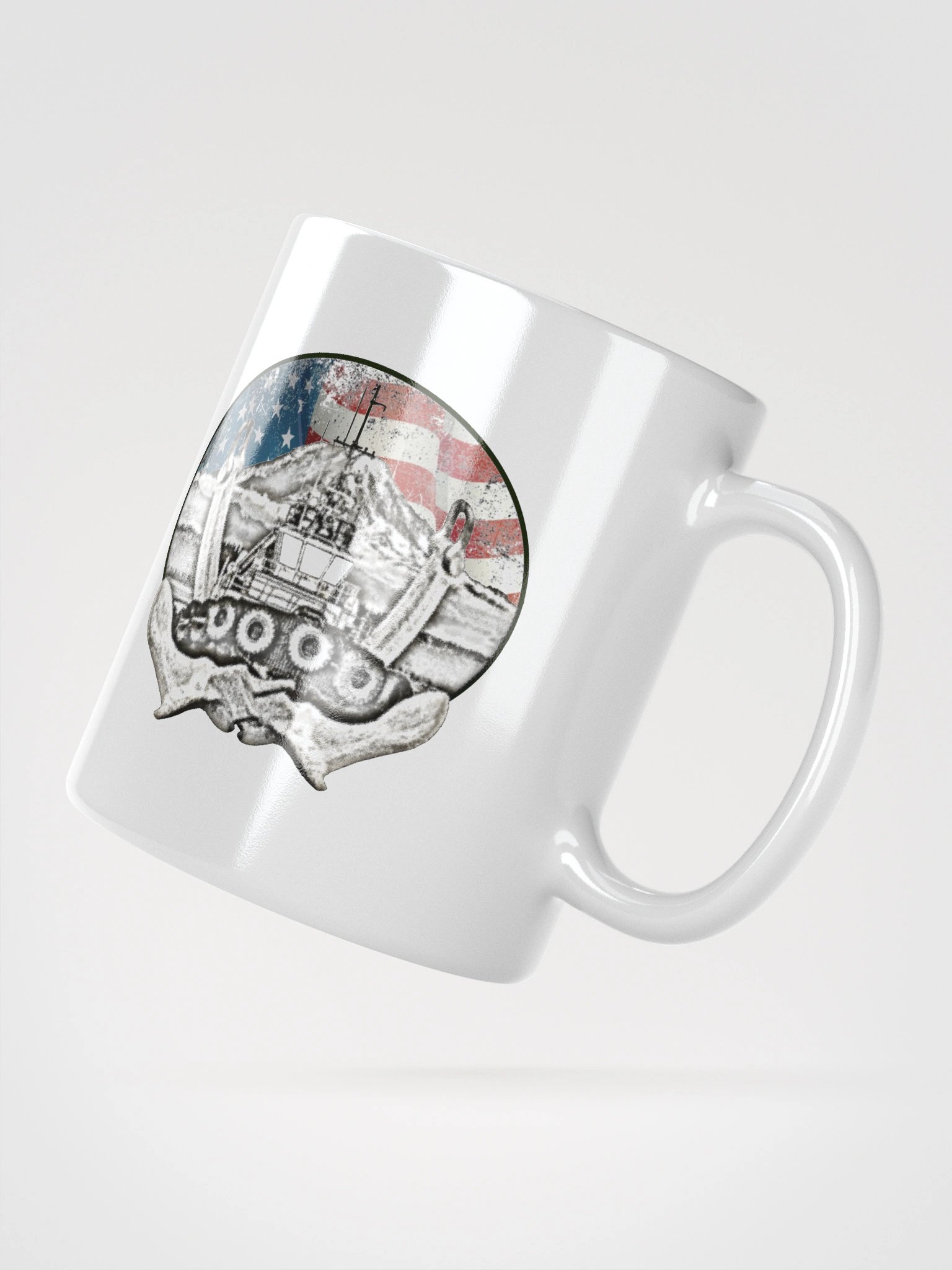 Twin anchor Flage Mount Rainier Marshall Foss - Ancher Tug Mug 11oz, 15oz, & 20oz product image (2)