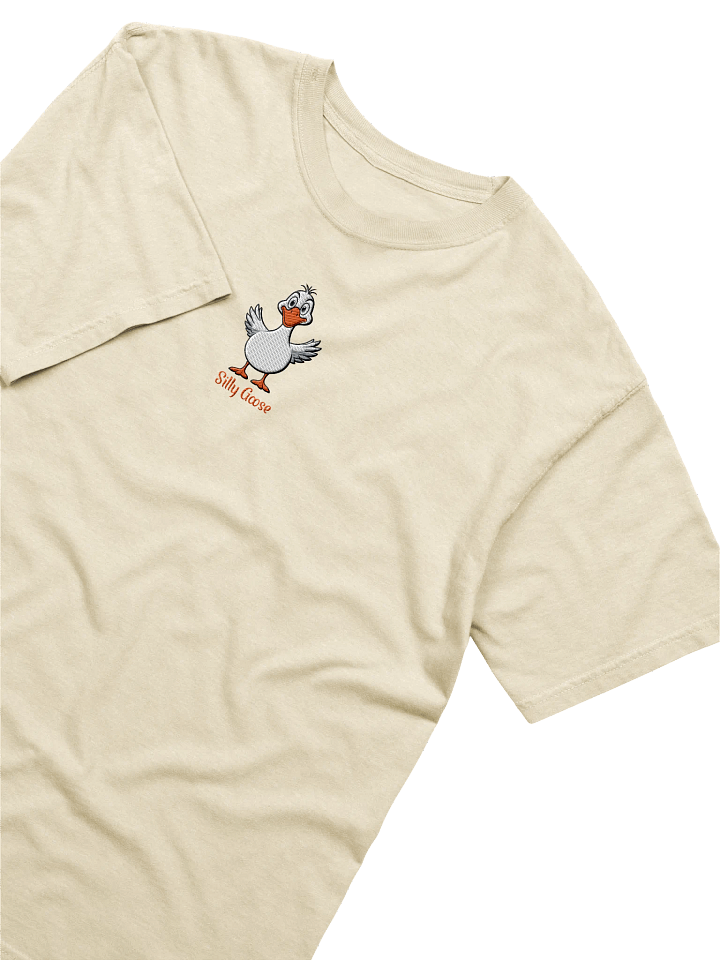 Silly Goose Embroidered T-Shirt, Funny Goose Tee, Cute Cartoon Goose Shirt, Nature Lover Gift, Perfect Birthday Gift product image (2)