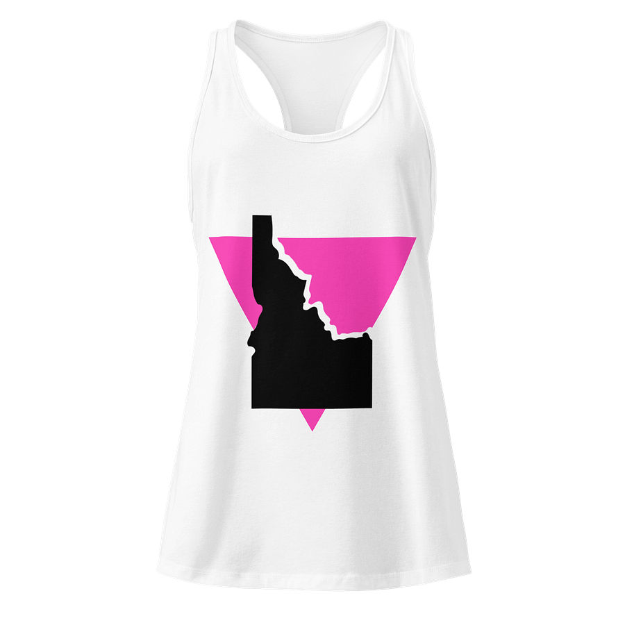 "PINK TRIANGLE" light racerback tank product image (1)