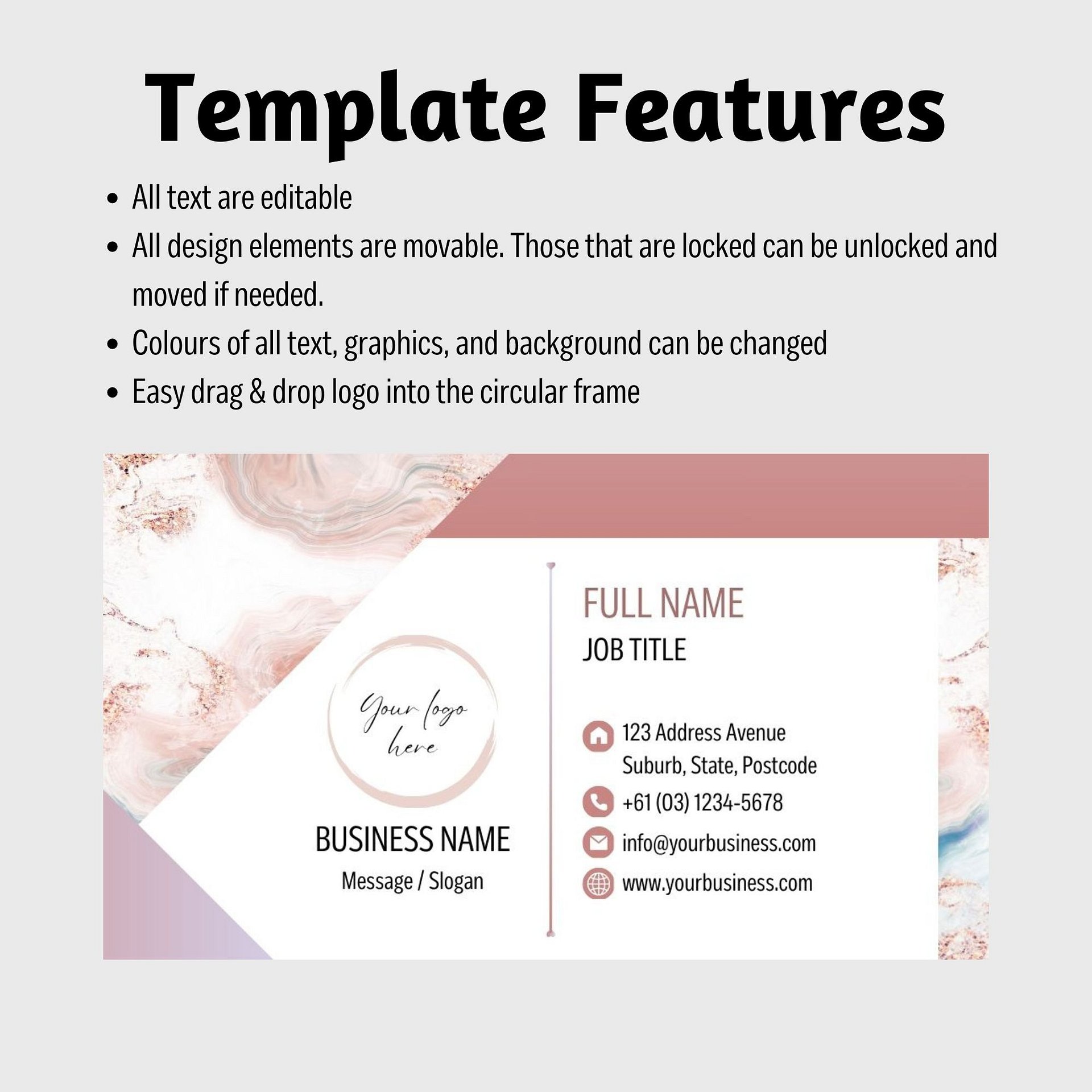 Roseanne - Business Card Template product image (7)