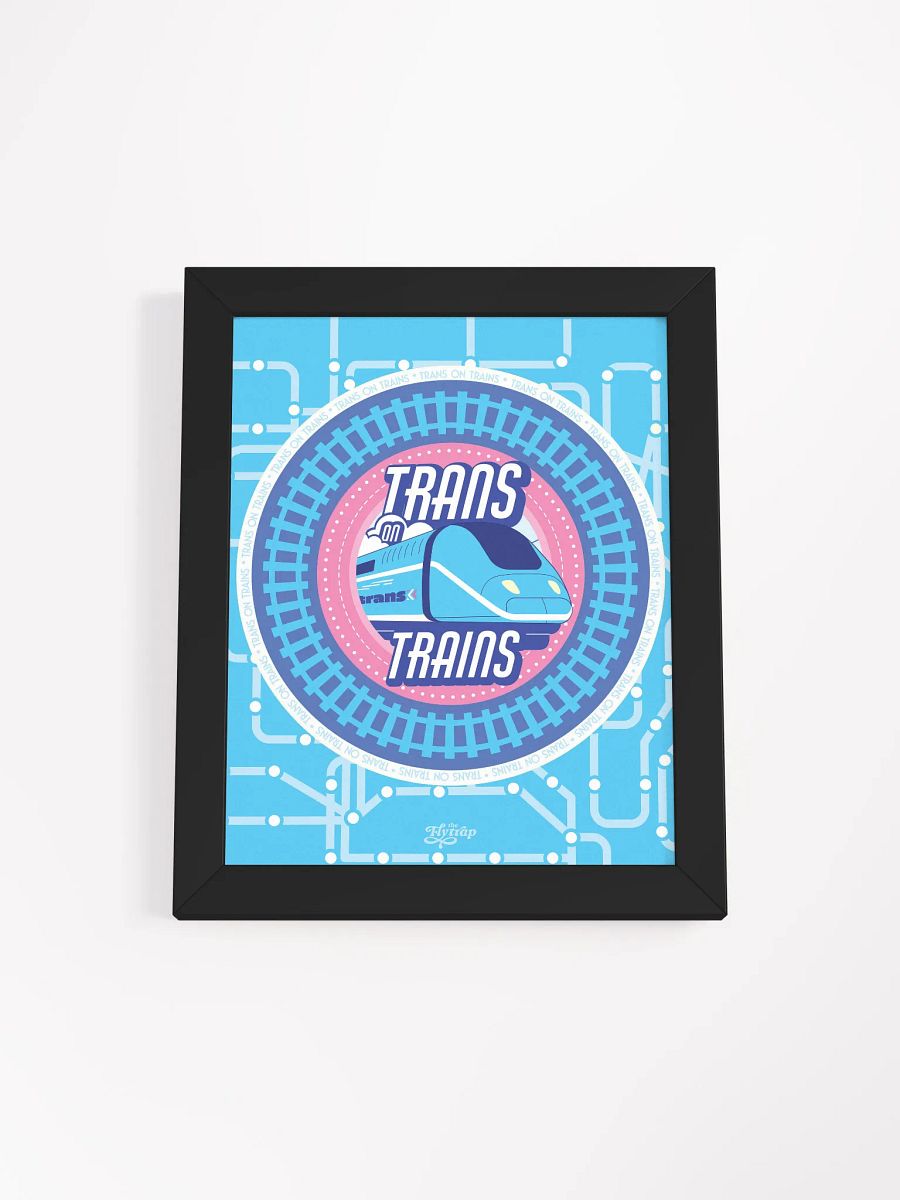 Trans on Trains 8x10 framed poster product image (1)