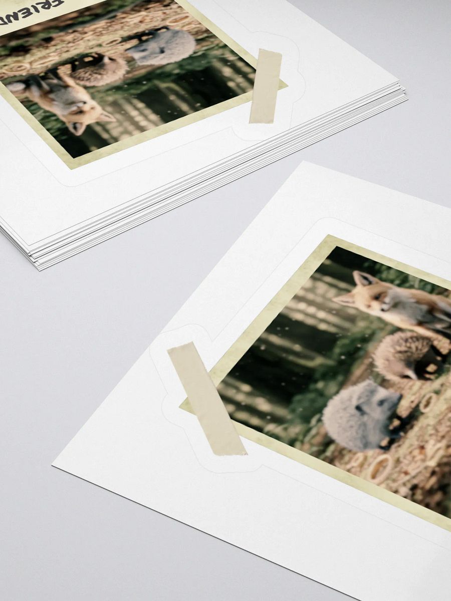 Old Friends - Hedgehog, Echidna and Fox, Polaroid Photo Sticker product image (12)