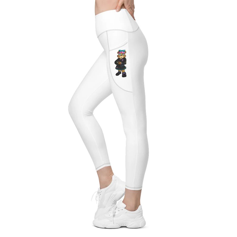 Standing Girl Bear White Pants with Pockets product image (2)