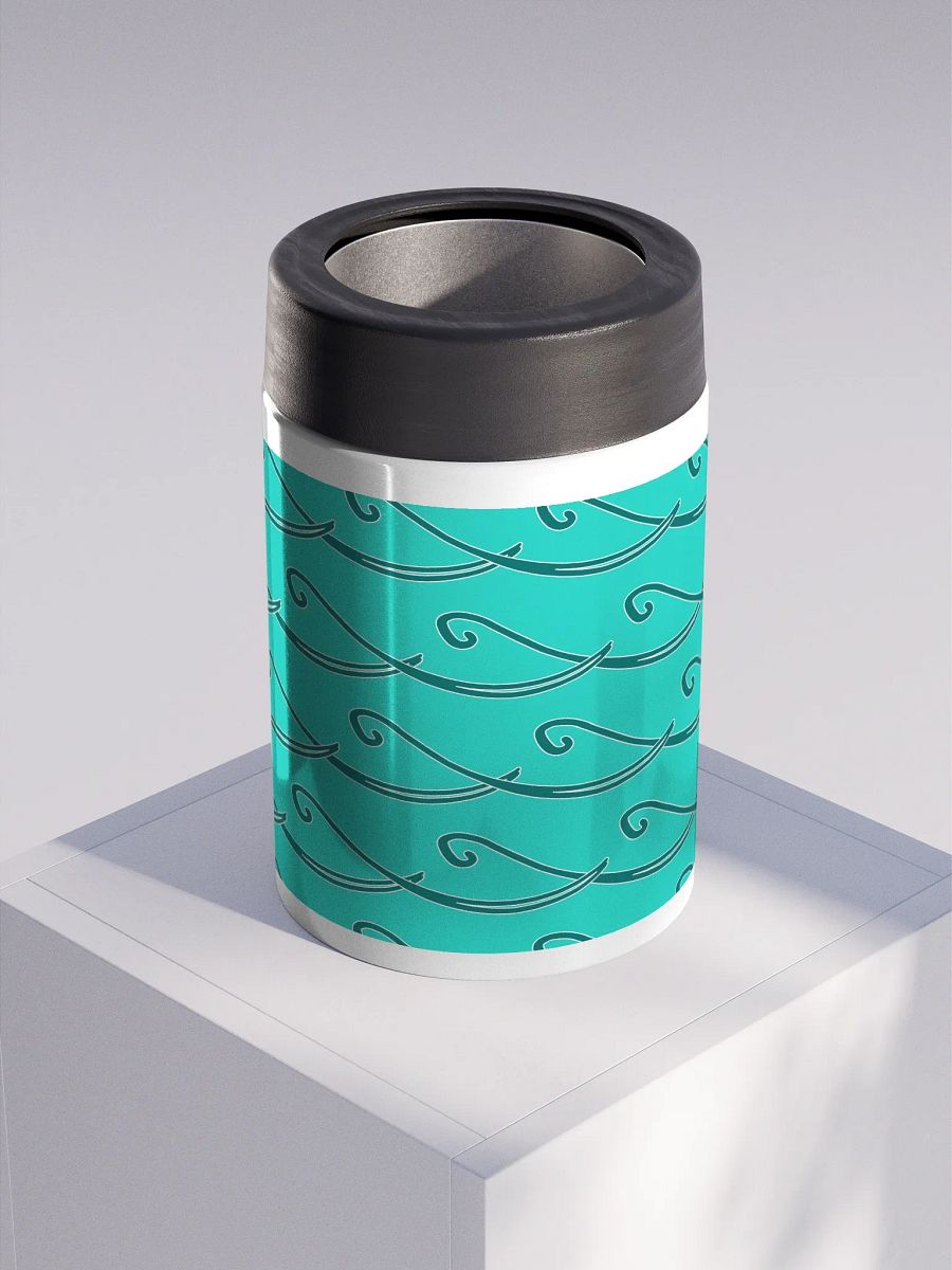 Party Time ! Teal Wave Stainless Steel Teal Koozie product image (3)