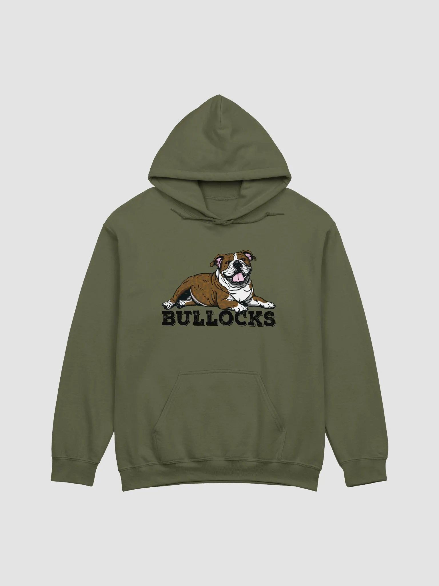 Bullocks Hooded Sweatshirt of an English Bulldog(Brindle) | Funny Hoodie for Bulldog Owners product image (13)