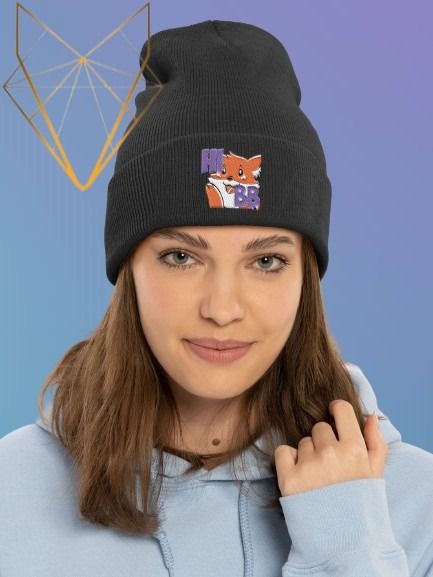 Hi BB Cuffed Beanie product image (2)