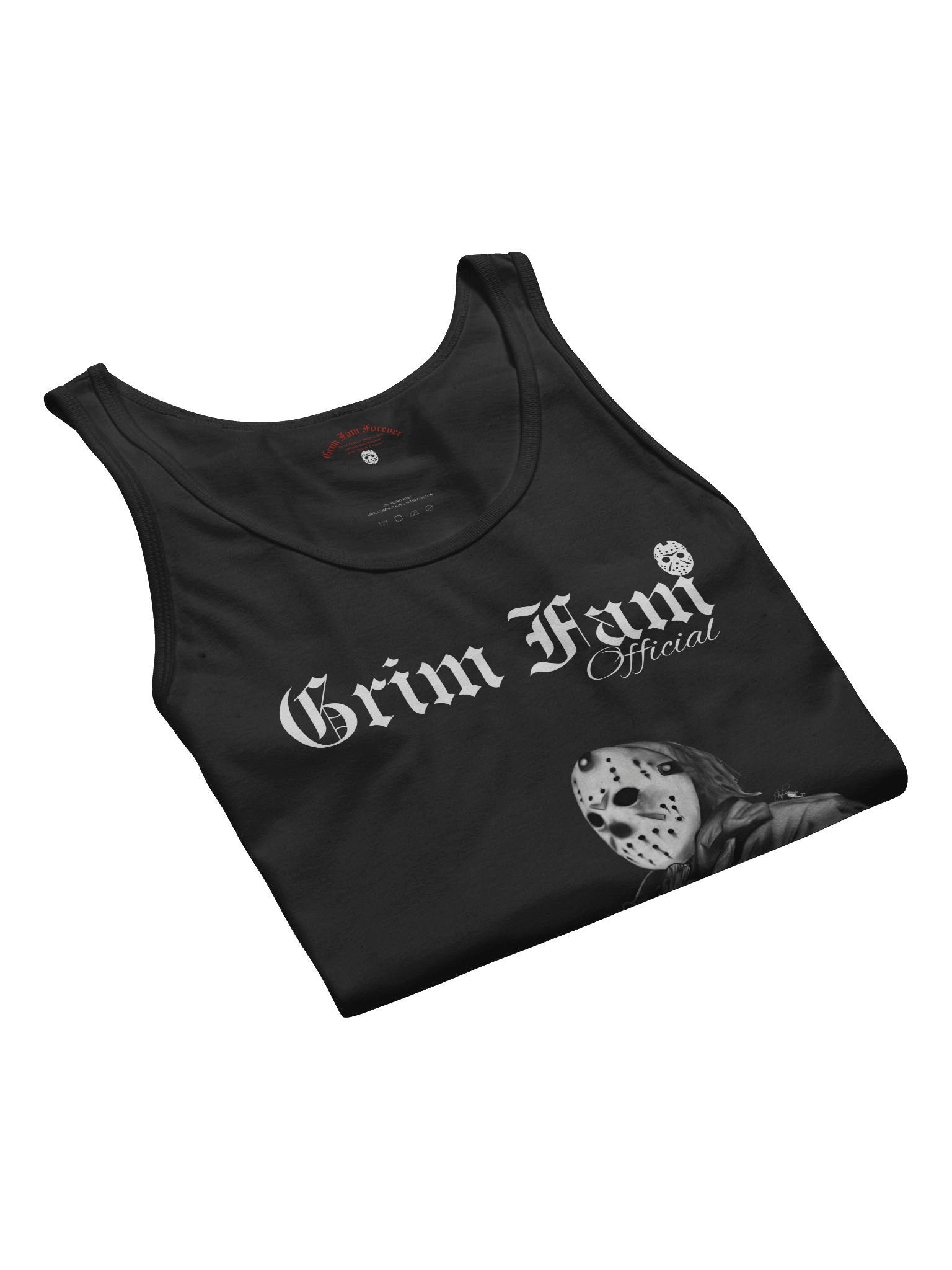 GRIM FAM — HALLOWEEN HORROR DROP: “FREE HUGS” EDITION - SINGLET - #1 - Black / Navy / Blue / Red / Grey product image (15)