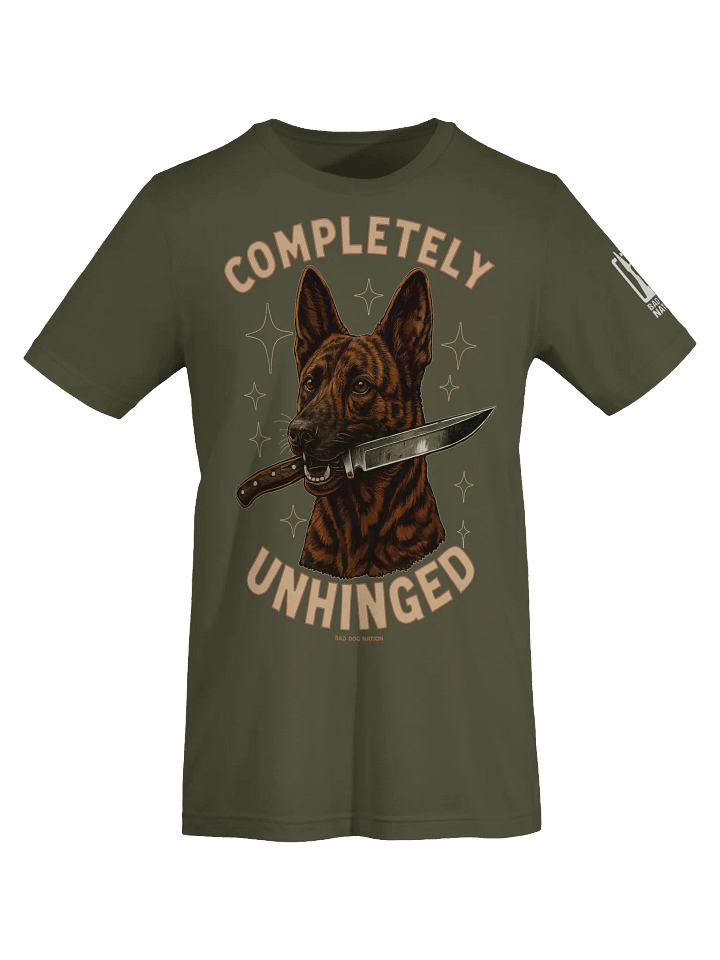 Completely Unhinged Dutch Shepherd - PREMIUM ADULT UNISEX T-SHIRT ***NEW LARGER PRINT product image (13)