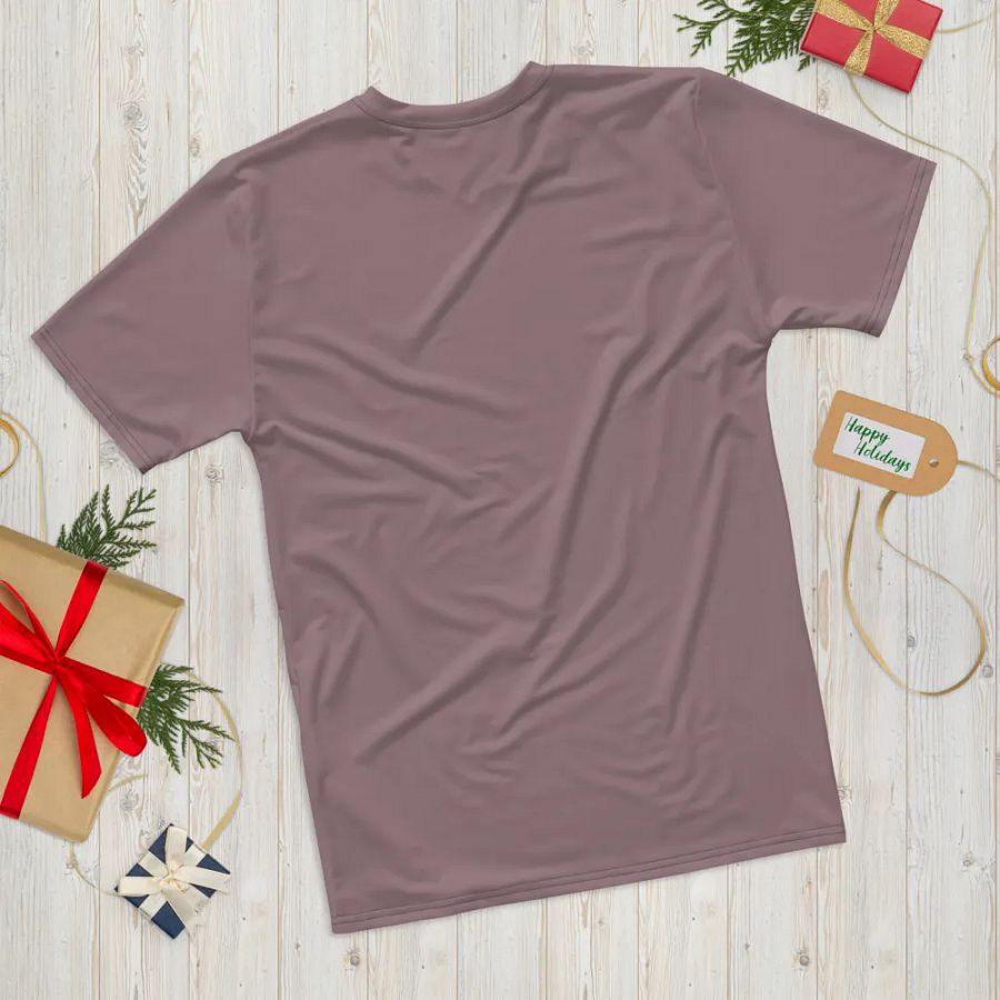 Plain Cool Purplish Brown Soft Summer Men's Crewneck Polyester Heavyweight Premium T-Shirt by Treasure Pie product image (12)