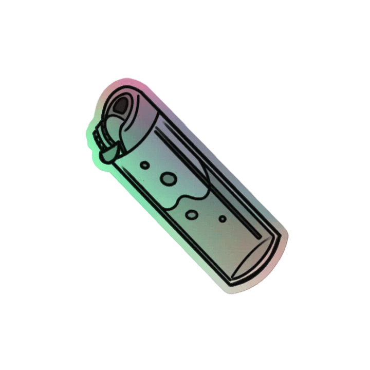 Lit Flame - Holographic Sticker product image (2)