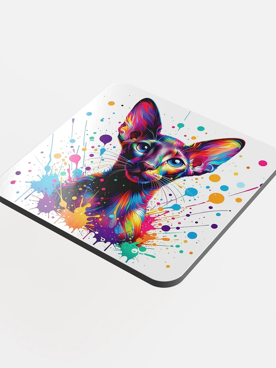 Glossed Cork Coaster: Oriental Shorthair product image (4)