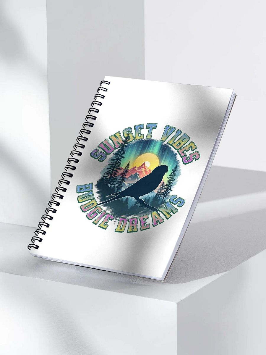 Sunset Vibes Budgie Dreams Spiral Notebook product image (3)