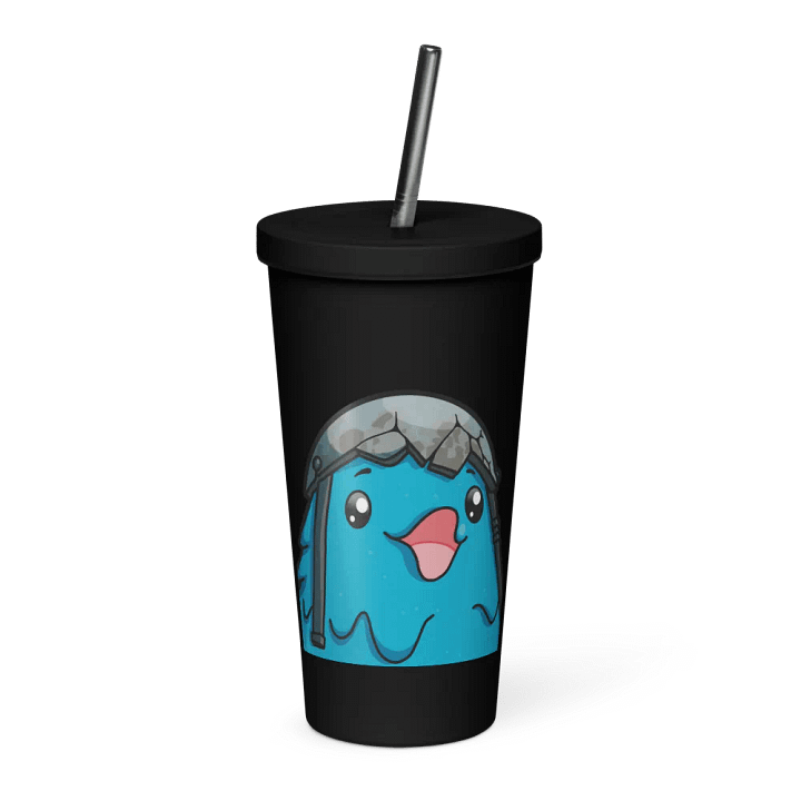 Battle Chicken Pog Tumbler with Straw product image (1)