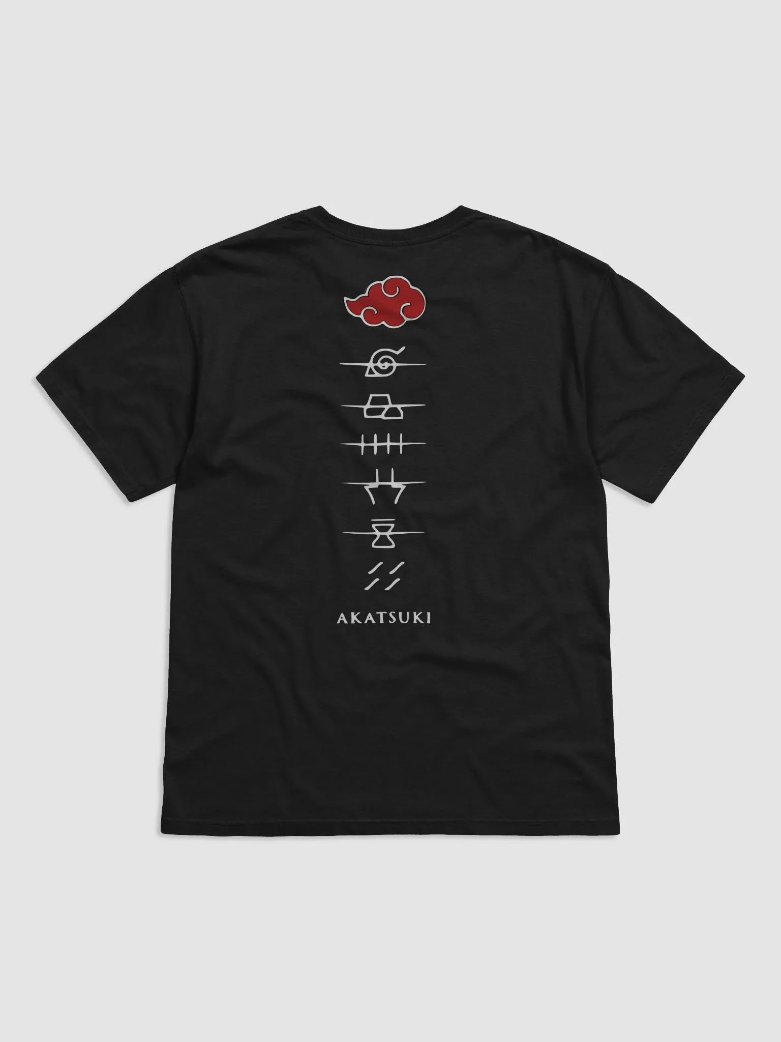 Akatsuki Symbol White Pattern T-Shirt product image (2)