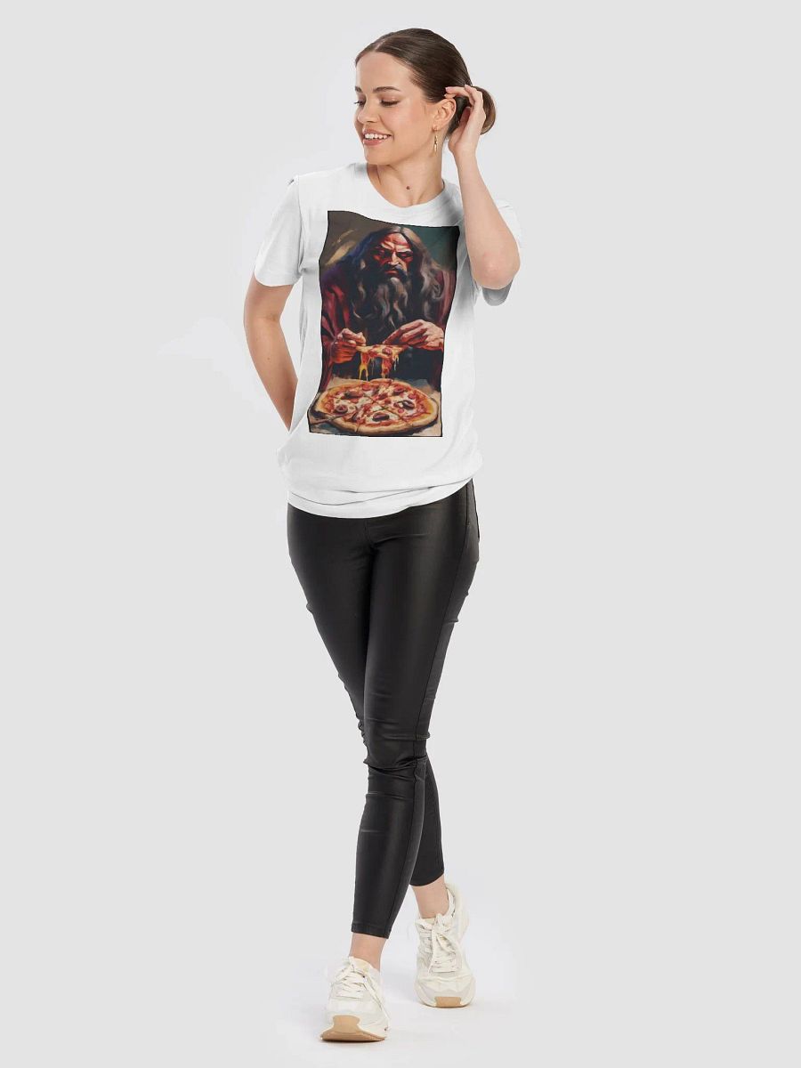 Holy Pizza Unisex Tee + Backprint product image (7)