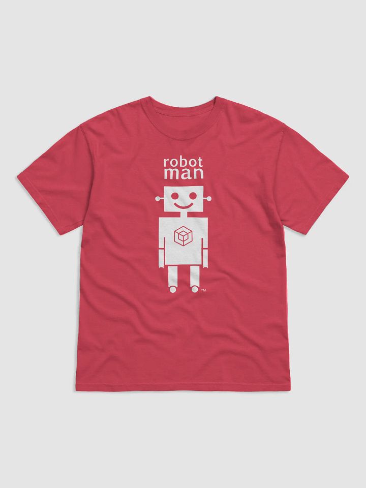 Adults Unisex Robot Man logo on red product image (1)