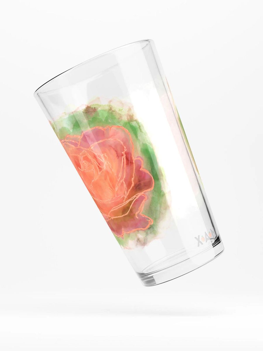 Rose Watercolour (pint glass.) product image (3)