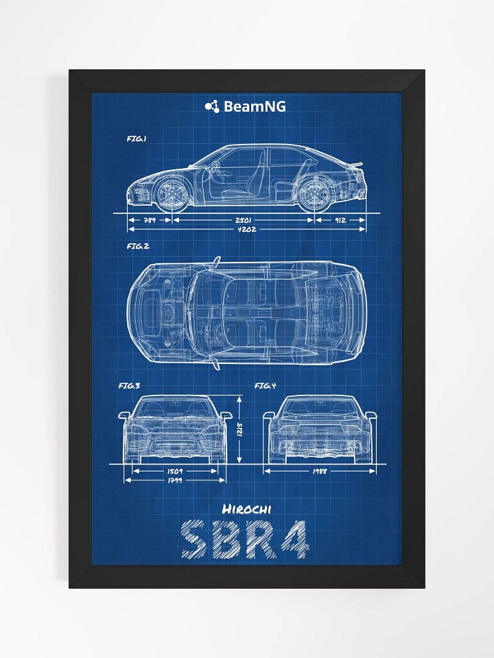 Framed Poster: Hirochi SBR4 Blueprint product image (1)