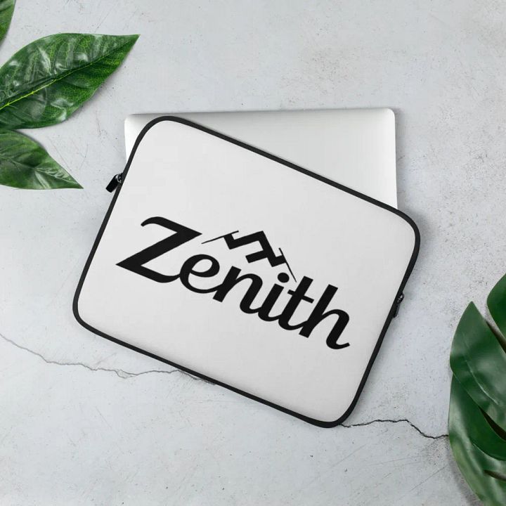 White Zenith Minimalist Laptop Sleeve product image (2)