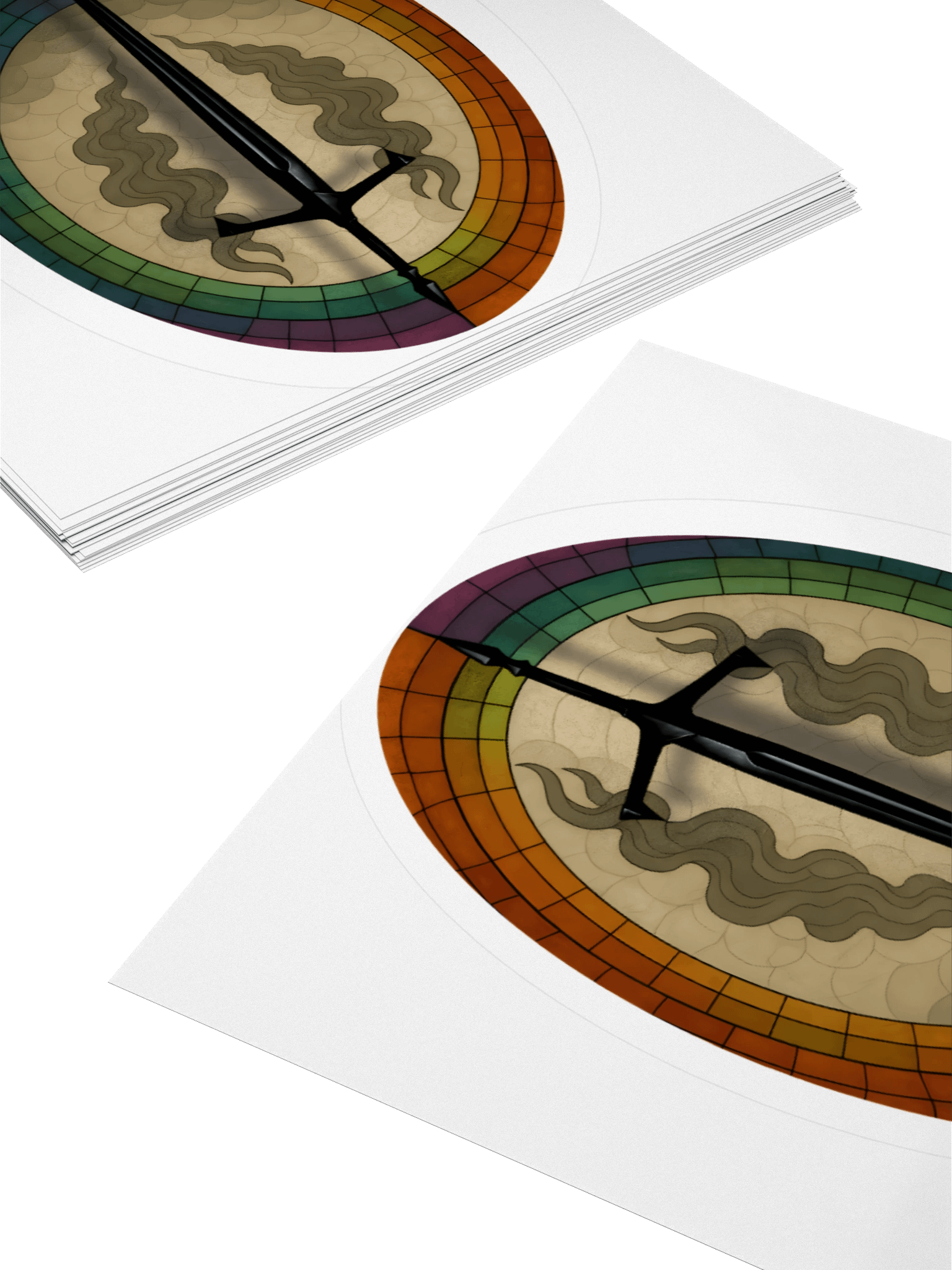 Blood and Smoke Sticker Oval product image (4)