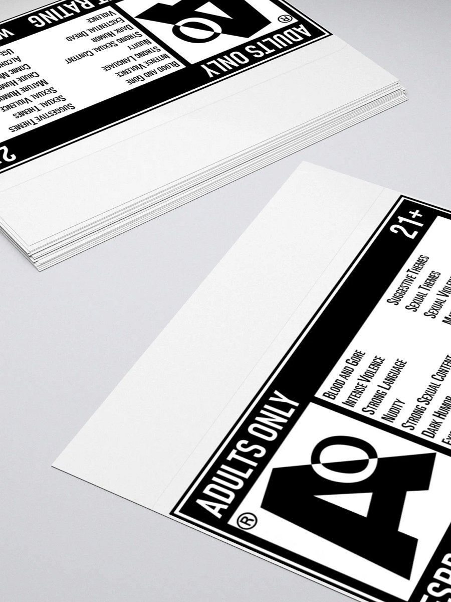 21+ Rating Sticker product image (10)