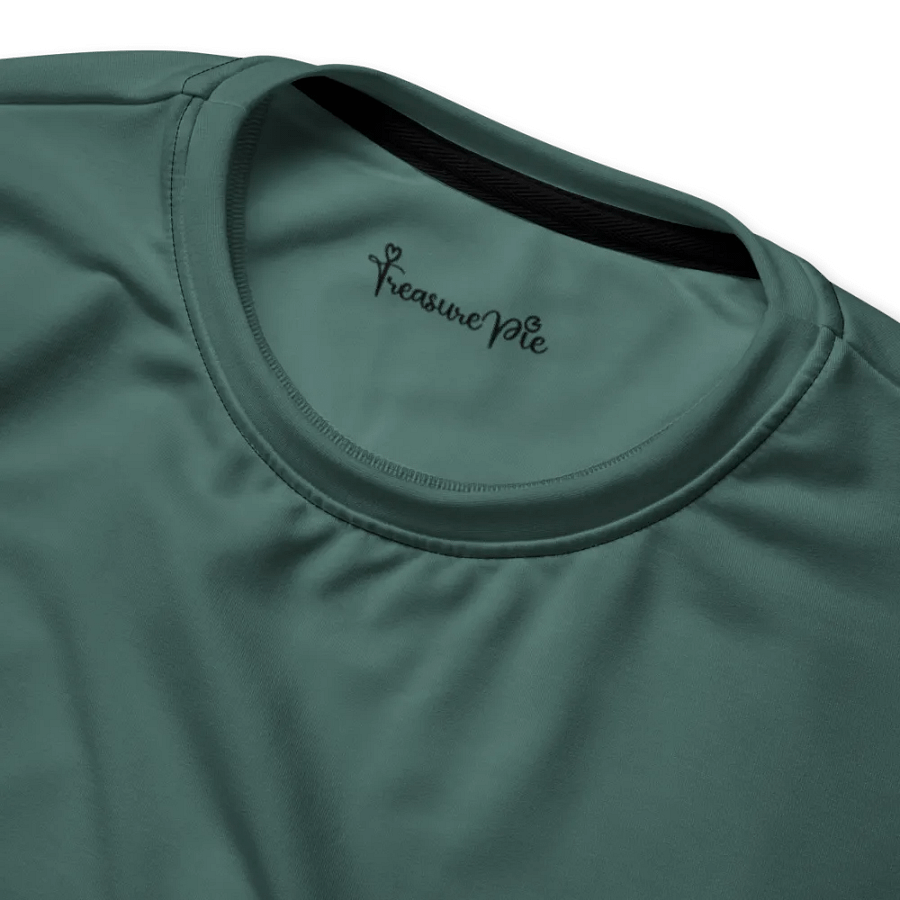 Plain Medium Dark Green Soft Summer Unisex Recycled Polyester Heavyweight Premium Sweatshirt by Treasure Pie product image (4)