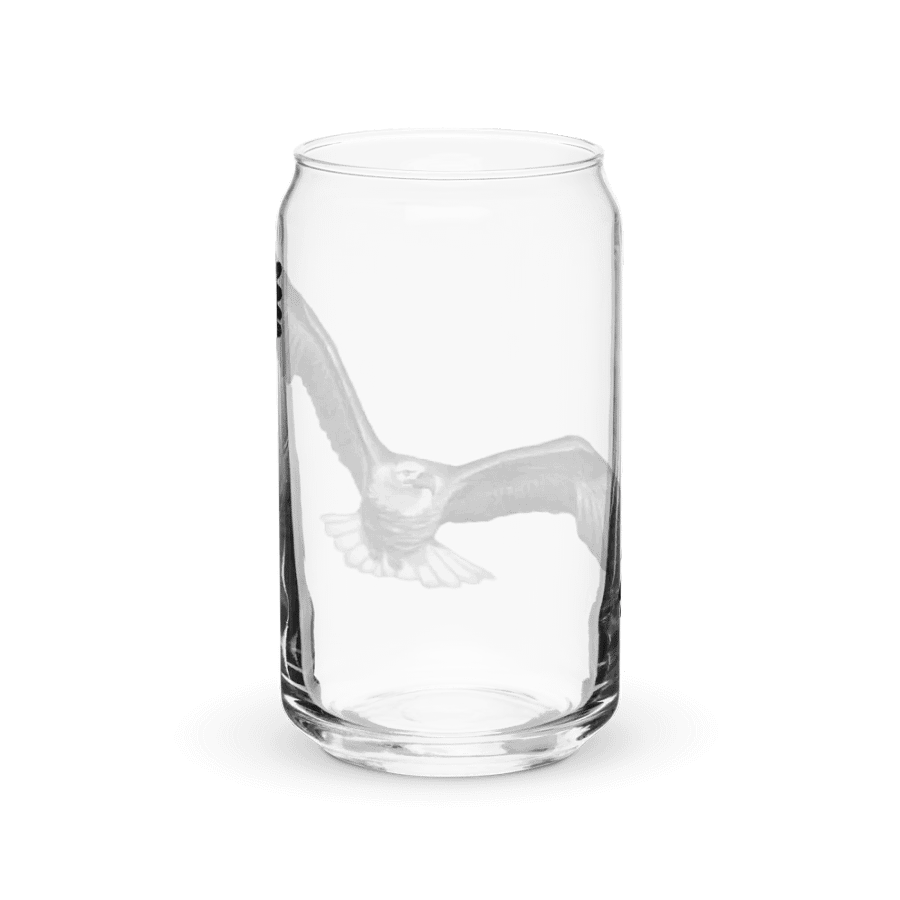 Eagle Drawing Glass Can Cup product image (38)