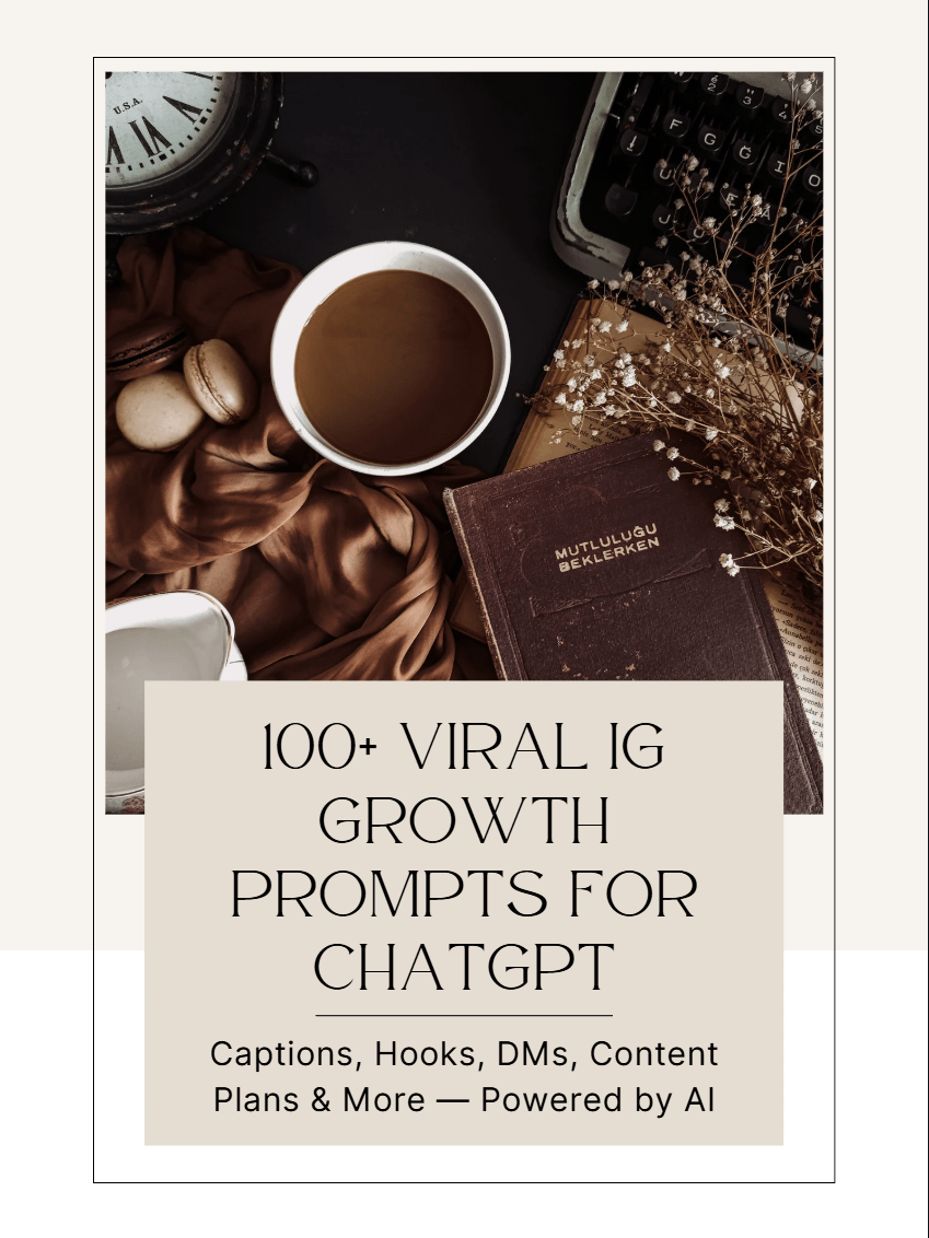 Instagram Growth AI Prompt Pack ( 100+ Prompts) product image (1)