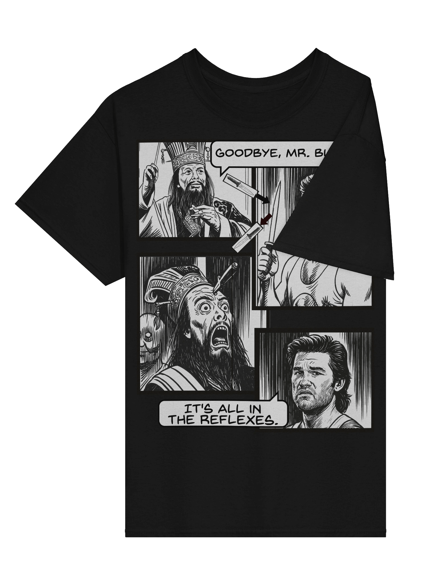 Big Trouble In Little China inspired It's All In The Reflexes Scene Tee product image (36)