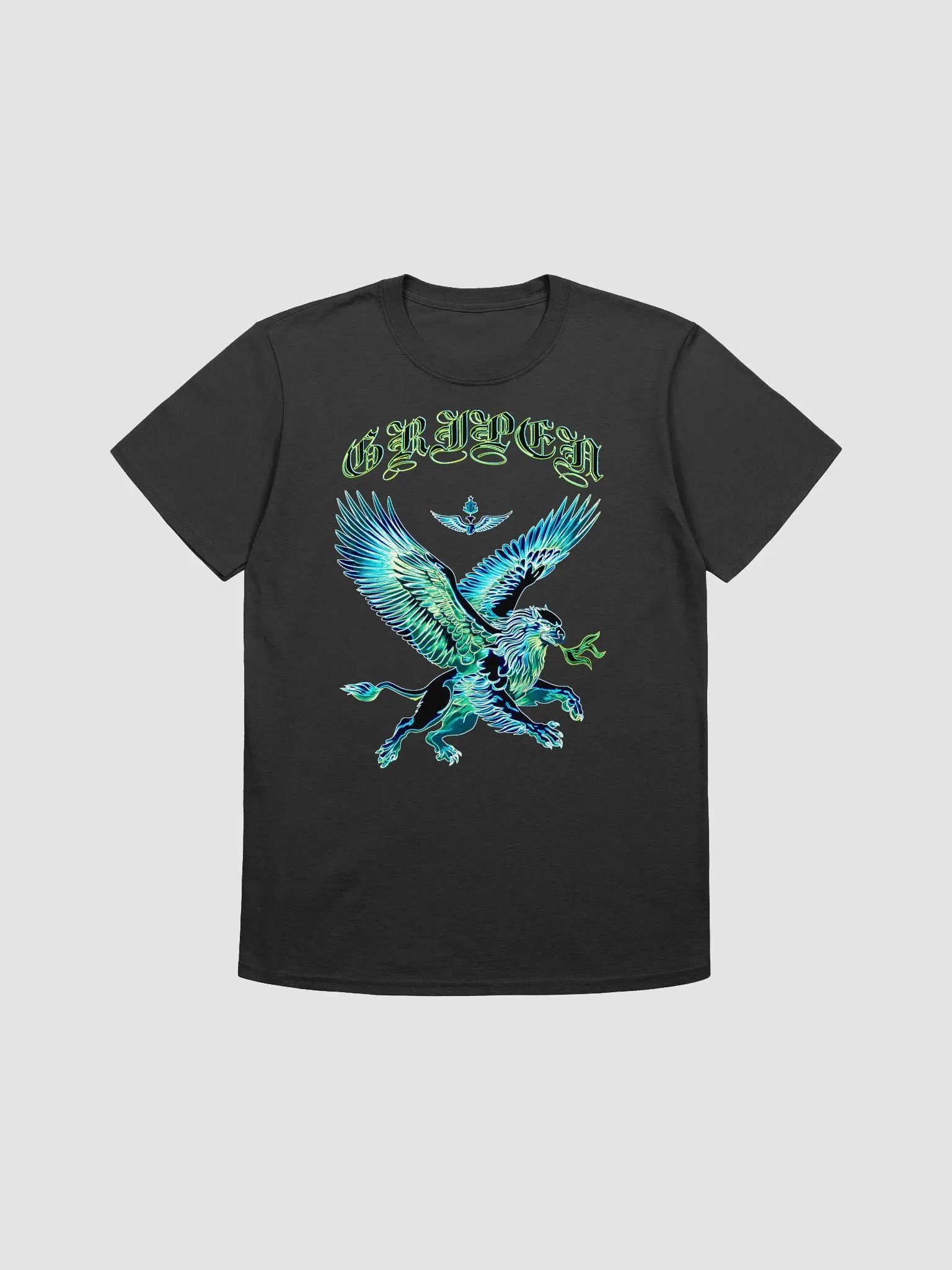 Gripen Flying Blue//Griffin/Gildian 64000 Unisex Softstyle T-Shirt by Gildan Printed on demand (DTFX) by DUBOW product image (1)