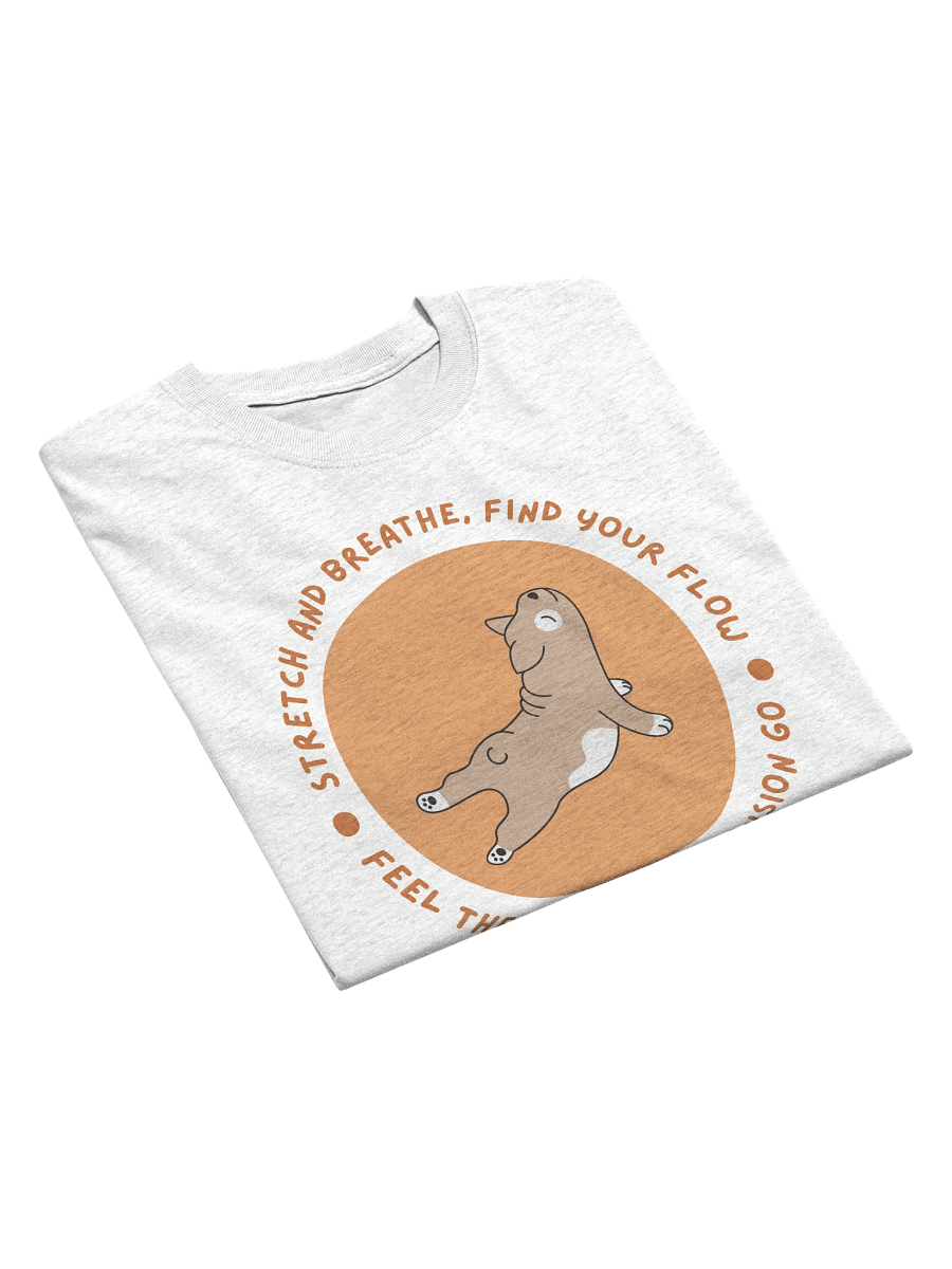 "Pug Yoga Flow T-Shirt: Stretch and Breathe" product image (17)