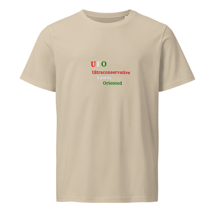 UFO Acronym Organic T-Shirt product image (1)