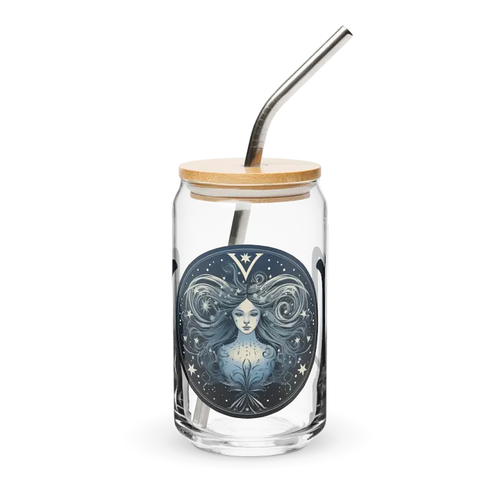 Virgo Zodiac Glass Can Sipper product image (2)