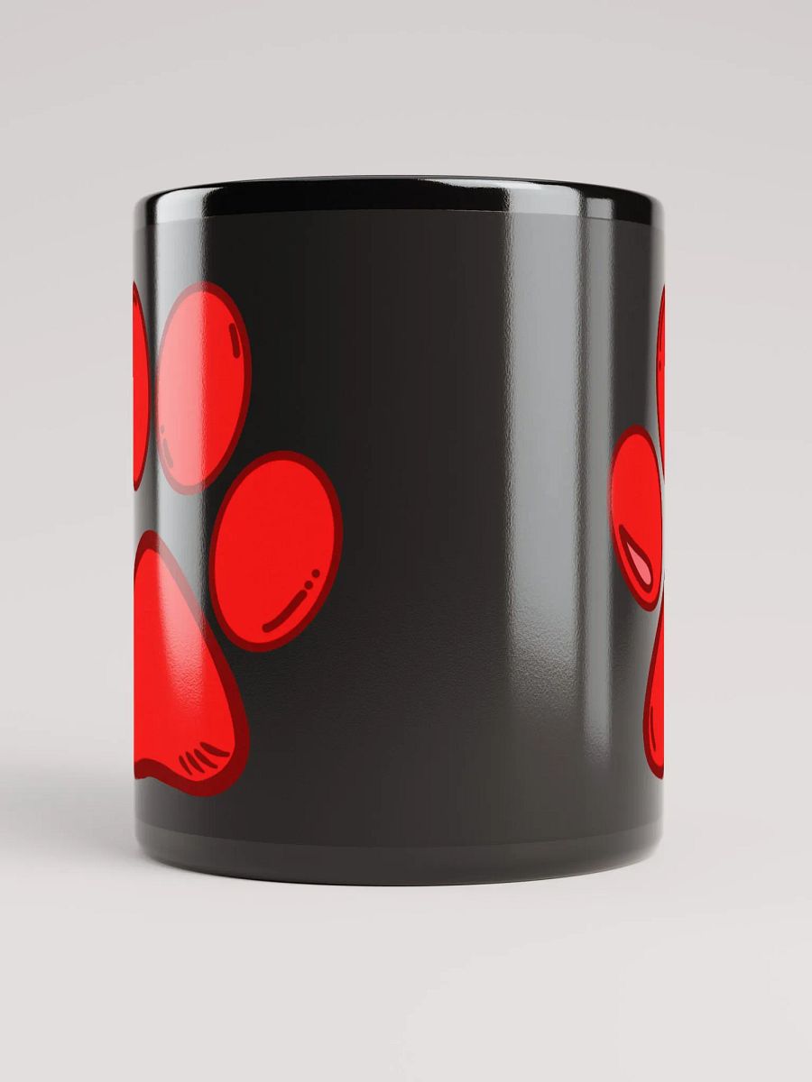 Black Red Paw Mug product image (10)