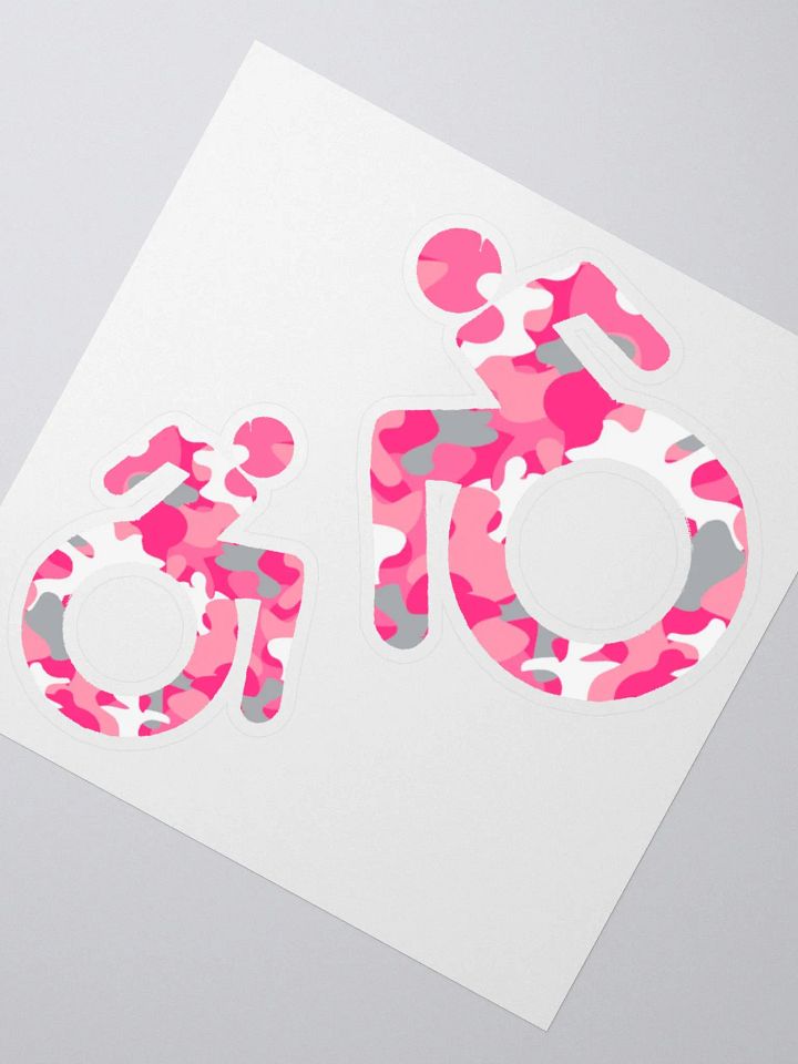 Wheelie, Pink Camo Sticker Sheet product image (2)