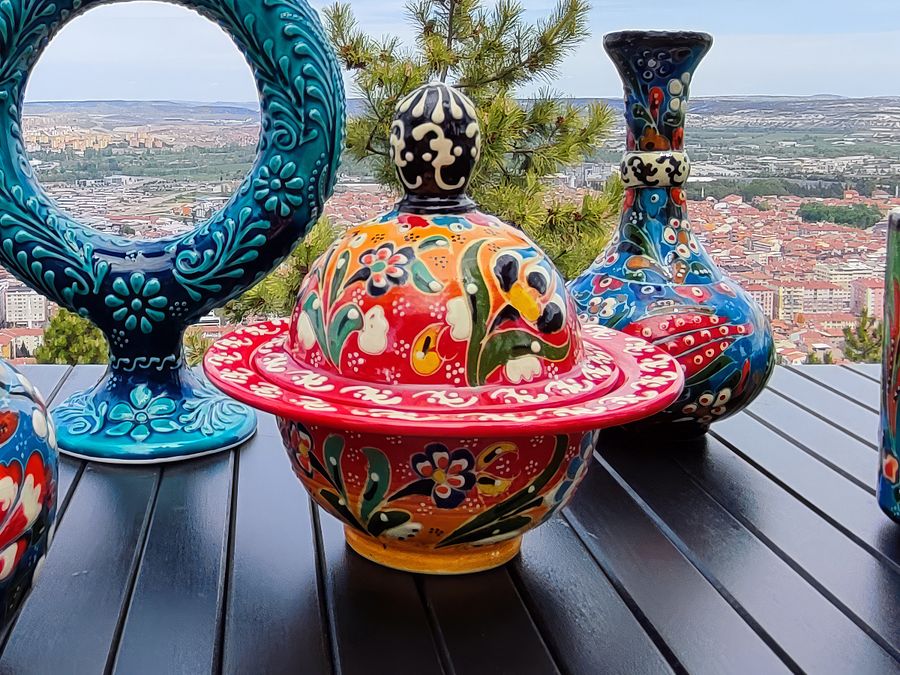 Ceramic sugar bowl (red) — handmade pottery, handmade ceramic, home decor, handmade gift, Turkish ceramic product image (4)