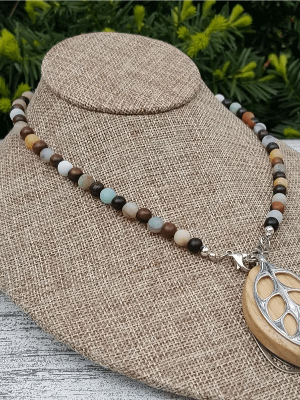 Amazonite Necklace | Handmade Accessory for Bellabeat Leaf Urban & Ivy product image (2)