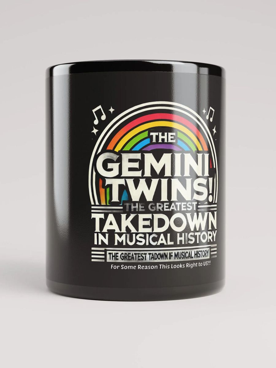 🔥 Official "The Gemini Twins!" Black Mug – The Greatest Takedown in Musical History! 🎶💀 product image (5)